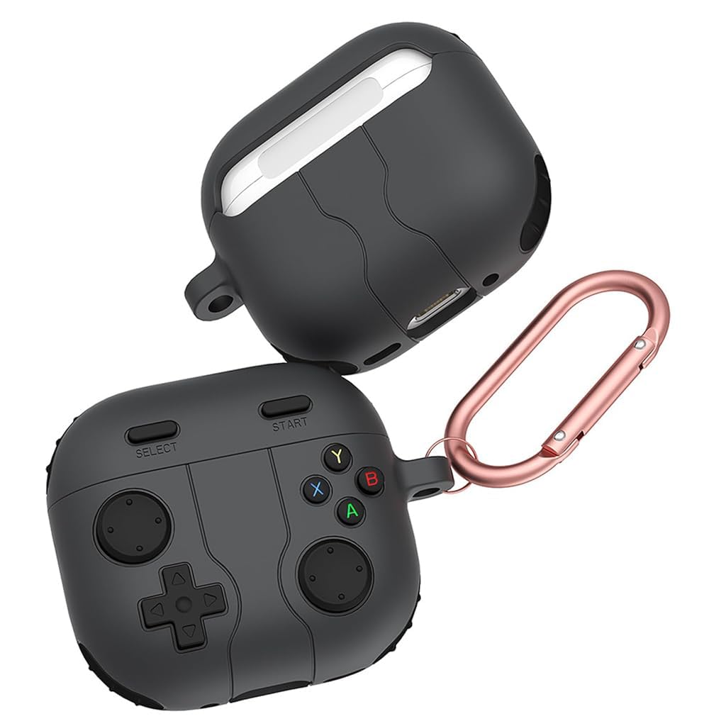 ZORBES Earbuds Case Cover for AirPods 4 Protective Anti-Scratch Silicone Skin Cover with Carabiner Fashion Retro Gaming Machine Earbuds Case Cover for AirPods 4 ZORBES Earbuds Case Cover for AirPods 4 Protective Anti-Scratch Silicone Skin Cover with Carabiner Fashion Retro Gaming Machine Earbuds Case Cover for AirPods 4